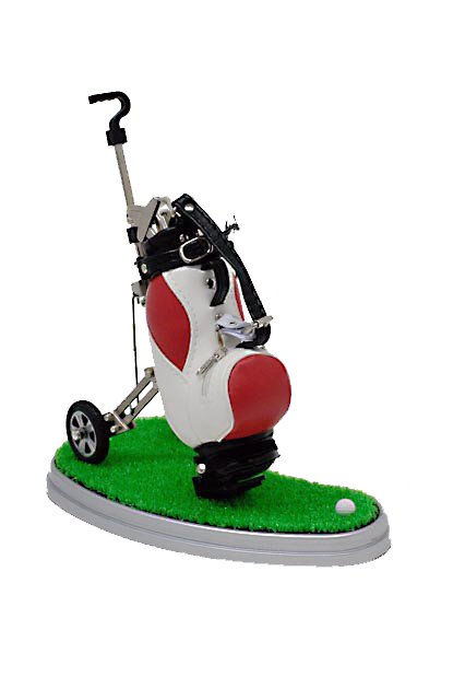Golfgeschenk, Golftrolley als Stifthalter
